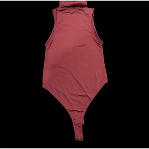 ZARA burgundy bodysuit turtleneck